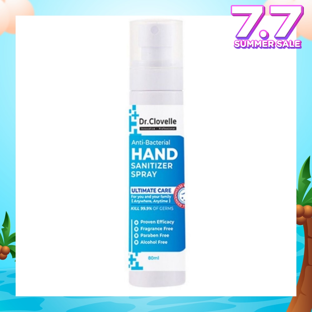 Anti Bacteria Hand Sanitizer Spray (Kills 99.9% Harmful Bacteria) 80ml