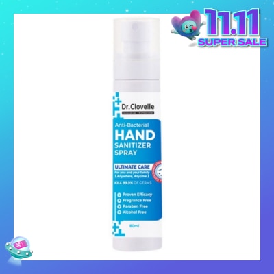 DR CLOVELLE Anti Bacteria Hand Sanitizer Spray (Kills 99.9% Harmful Bacteria) 80ml