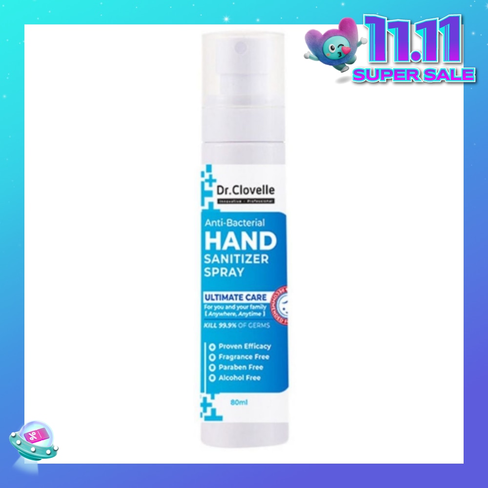 Anti Bacteria Hand Sanitizer Spray (Kills 99.9% Harmful Bacteria) 80ml