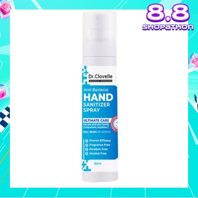 DR CLOVELLE Anti Bacteria Hand Sanitizer Spray (Kills 99.9% Harmful Bacteria) 80ml