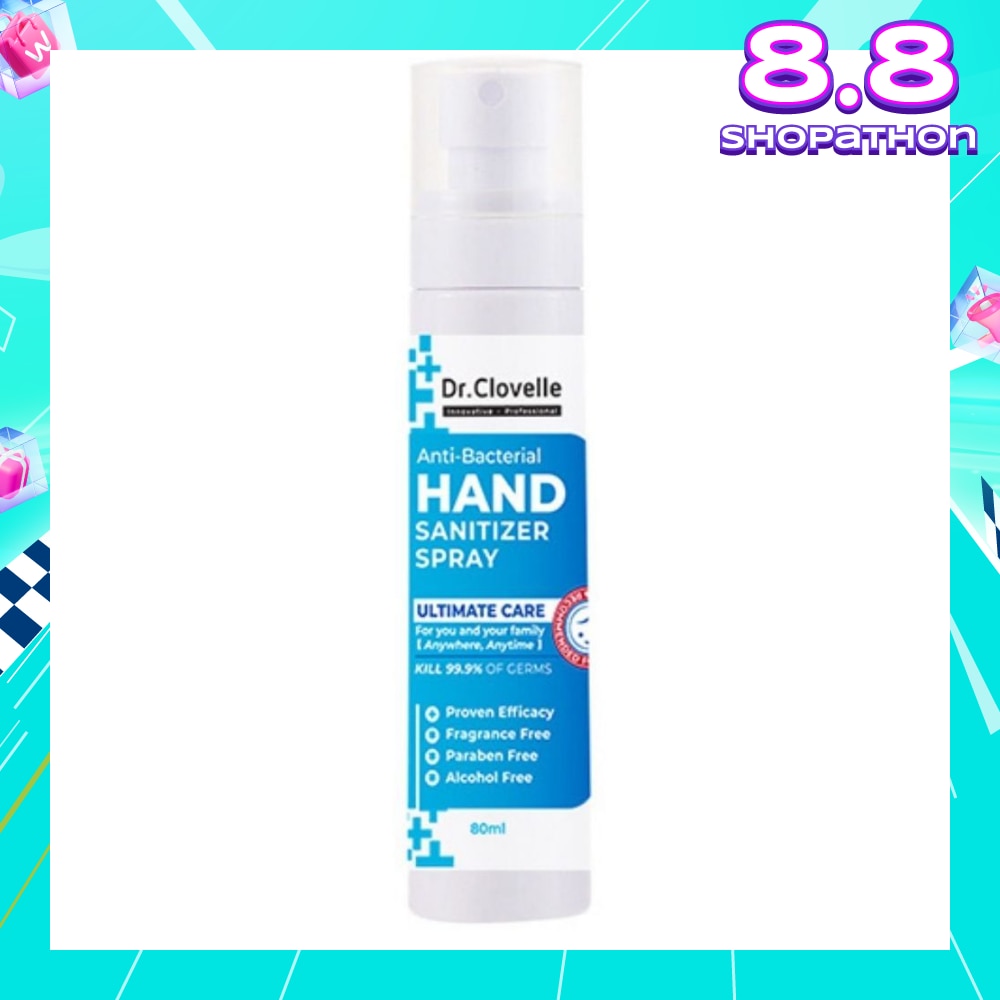 Anti Bacteria Hand Sanitizer Spray (Kills 99.9% Harmful Bacteria) 80ml
