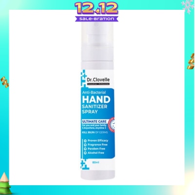 DR CLOVELLE Anti Bacteria Hand Sanitizer Spray (Kills 99.9% Harmful Bacteria) 80ml