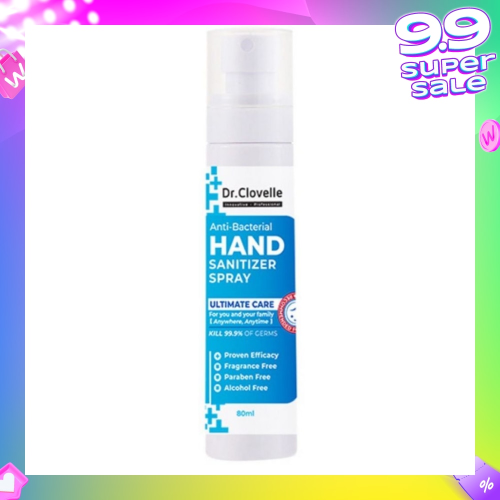 Anti Bacteria Hand Sanitizer Spray (Kills 99.9% Harmful Bacteria) 80ml