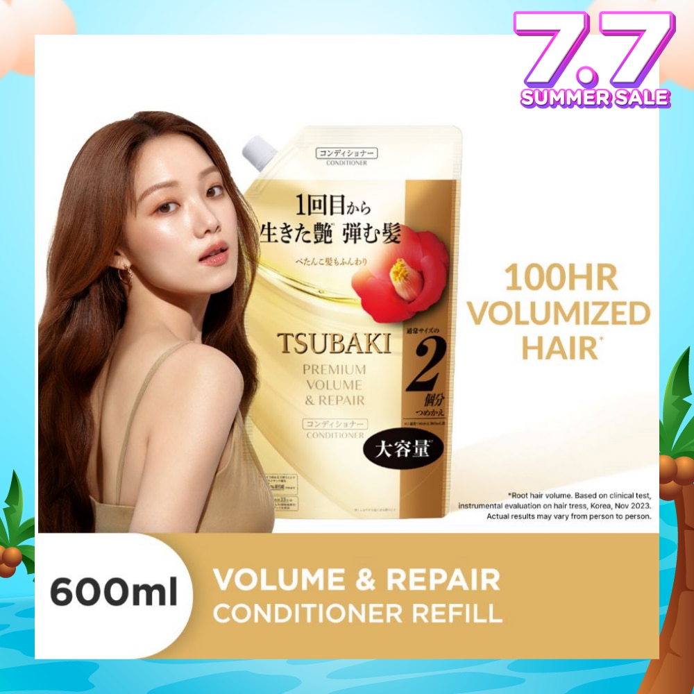 Premium Volume & Repair Conditioner Refill (Instant Volume Boost In 1 Use, To Improve Flat & Lifeless Hair) 600ml