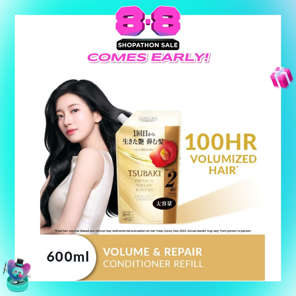 Premium Volume & Repair Conditioner Refill (Instant Volume Boost In 1 Use, To Improve Flat & Lifeless Hair) 600ml