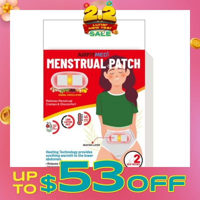 AF MEDI Menstrual Cramp & Discomfort Relief Heat Patch 2s