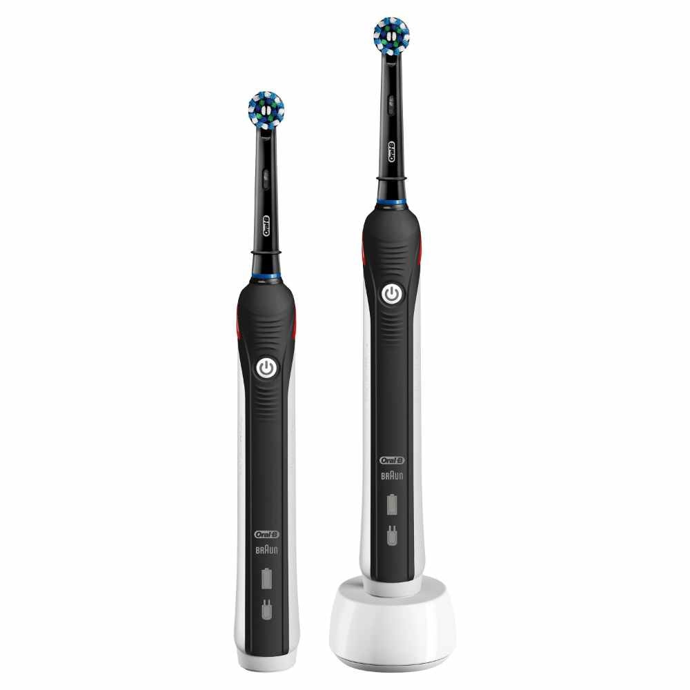 Pro 2 2900 Dual Handle Pack Black Edition (For Healthier Gums and Up to 100% More Plaque Removal)