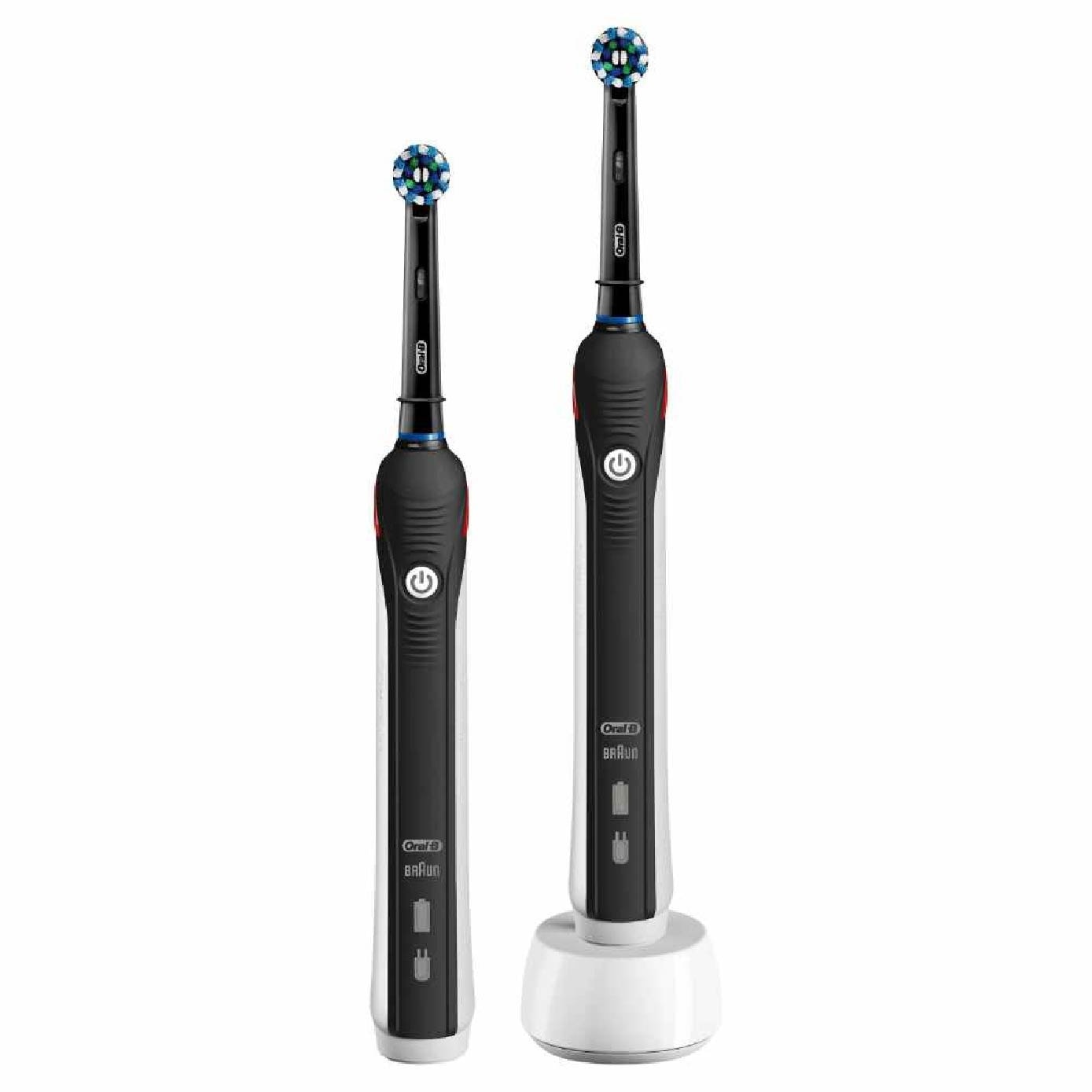 Pro 2 2900 Dual Handle Pack Black Edition (For Healthier Gums and Up to 100% More Plaque Removal)