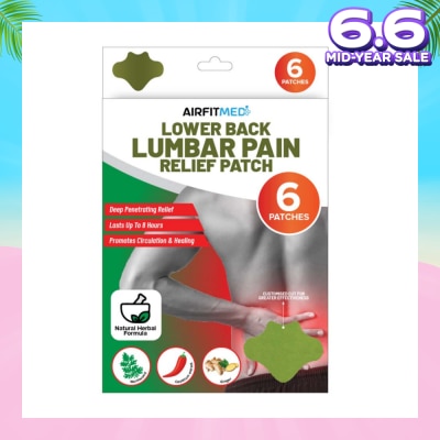 AIRFIT MEDI Lower Back Lumbar Pain Relief Patch 6s