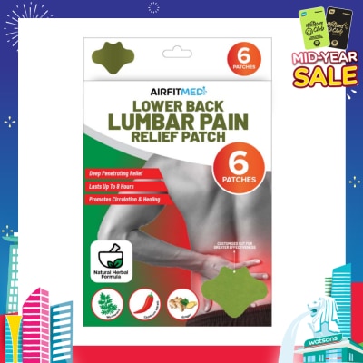 AIRFIT MEDI Lower Back Lumbar Pain Relief Patch 6s
