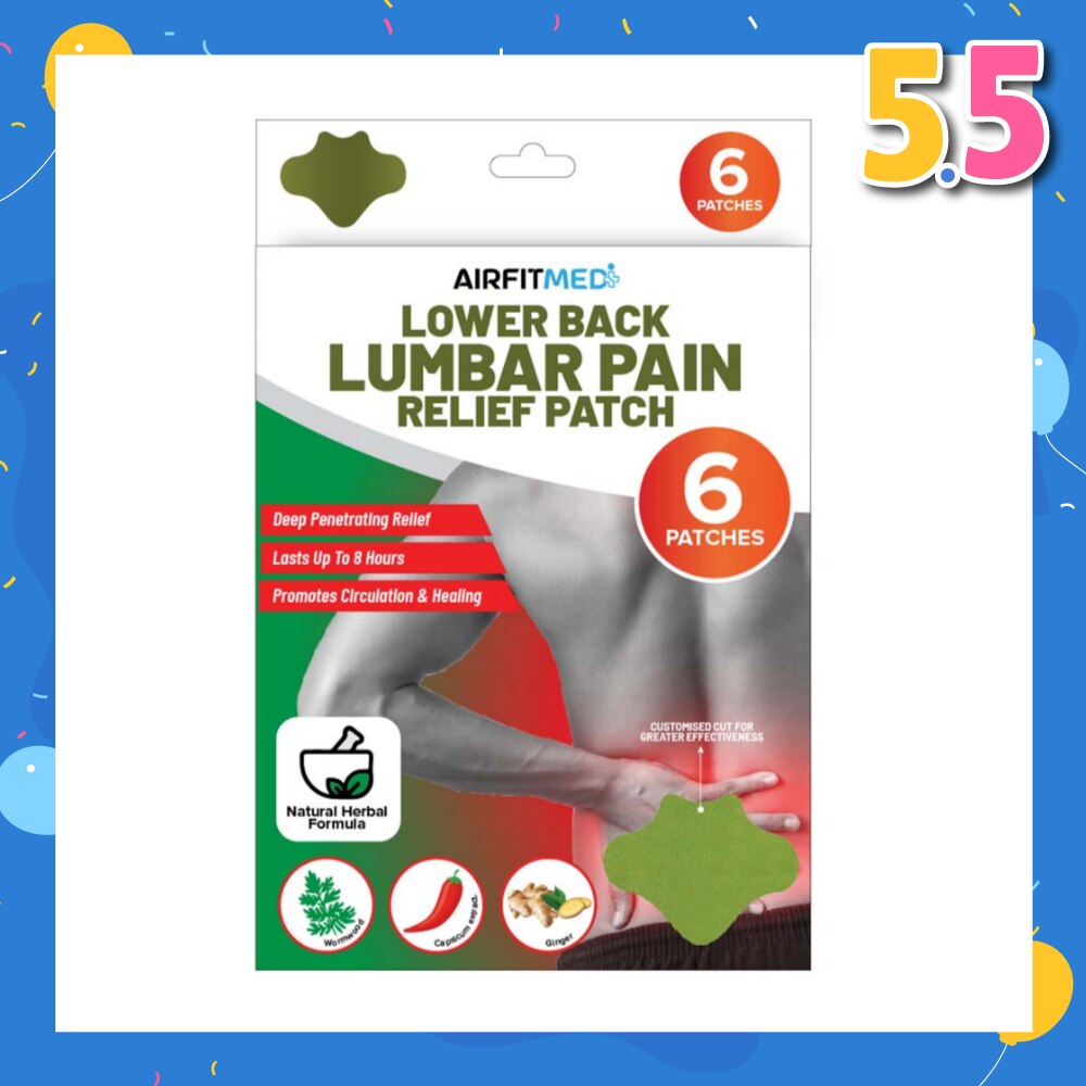 Lower Back Lumbar Pain Relief Patch 6s