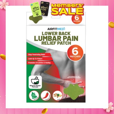 AIRFIT MEDI Lower Back Lumbar Pain Relief Patch 6s