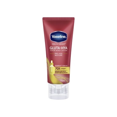 VASELINE Healthy Bright Gluta-Hya Pro-Age Restore Serum Burst Lotion (To Reduce Age Spots & Boosts Skin Elasticity) 70ml