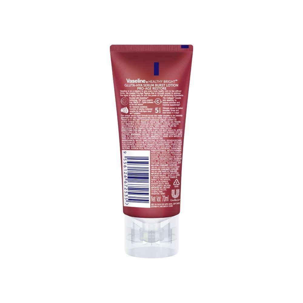 Healthy Bright Gluta-Hya Pro-Age Restore Serum Burst Lotion (To Reduce Age Spots & Boosts Skin Elasticity) 70ml