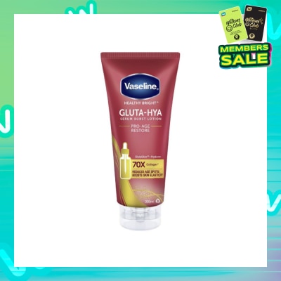 VASELINE Healthy Bright Gluta-Hya Pro-Age Restore Serum Burst Lotion (To Reduce Age Spots & Boosts Skin Elasticity) 300ml