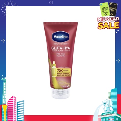 VASELINE Healthy Bright Gluta-Hya Pro-Age Restore Serum Burst Lotion (To Reduce Age Spots & Boosts Skin Elasticity) 300ml