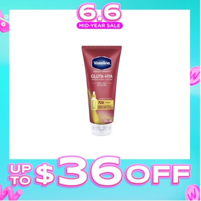 VASELINE - Healthy Bright Gluta-Hya Pro-Age Restore Serum Burst Lotion (To Reduce Age Spots & Boosts Skin Elasticity) 300ml (Expiry: Mar`2027)