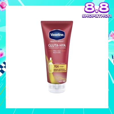 VASELINE Healthy Bright Gluta-Hya Pro-Age Restore Serum Burst Lotion (To Reduce Age Spots & Boosts Skin Elasticity) 300ml