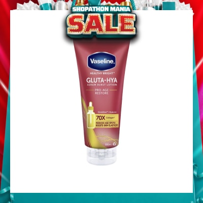 VASELINE - Healthy Bright Gluta-Hya Pro-Age Restore Serum Burst Lotion (To Reduce Age Spots & Boosts Skin Elasticity) 300ml