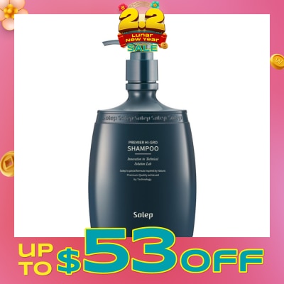 SOLEP Premier Hi-Gro Shampoo (To Reduce Hair Loss & Improve Scalp Health) 300ml