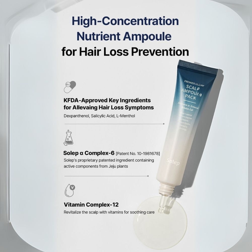 Premier Hi-Gro Scalp Ampoule Pack (For Combat Hair Loss, Thinning Hair & Scalp Discomfort) 40ml