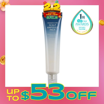 SOLEP Premier Hi-Gro Scalp Ampoule Pack (For Combat Hair Loss, Thinning Hair & Scalp Discomfort) 40ml