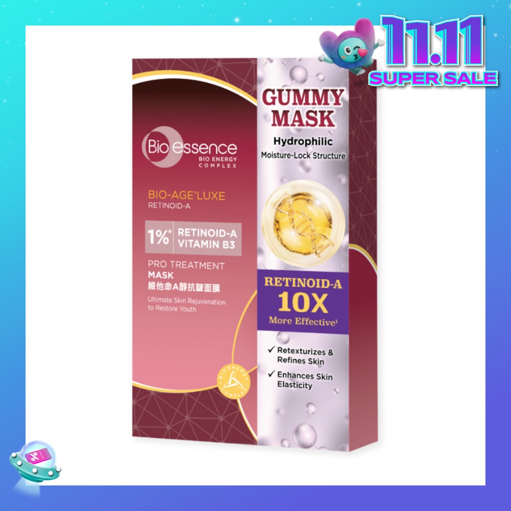Bio-Age'Luxe 1% Retinoid-A Vitamin B3 Pro Treatment Mask 10s