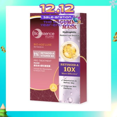 BIO ESSENCE Bio-Age'Luxe 1% Retinoid-A Vitamin B3 Pro Treatment Mask 10s