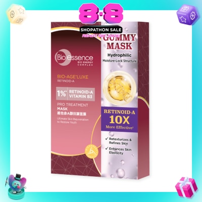 BIO ESSENCE - Bio-Age'Luxe 1% Retinoid-A Vitamin B3 Pro Treatment Mask 10s