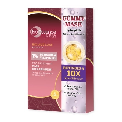 BIO ESSENCE Bio-Age'Luxe 1% Retinoid-A Vitamin B3 Pro Treatment Mask 10s