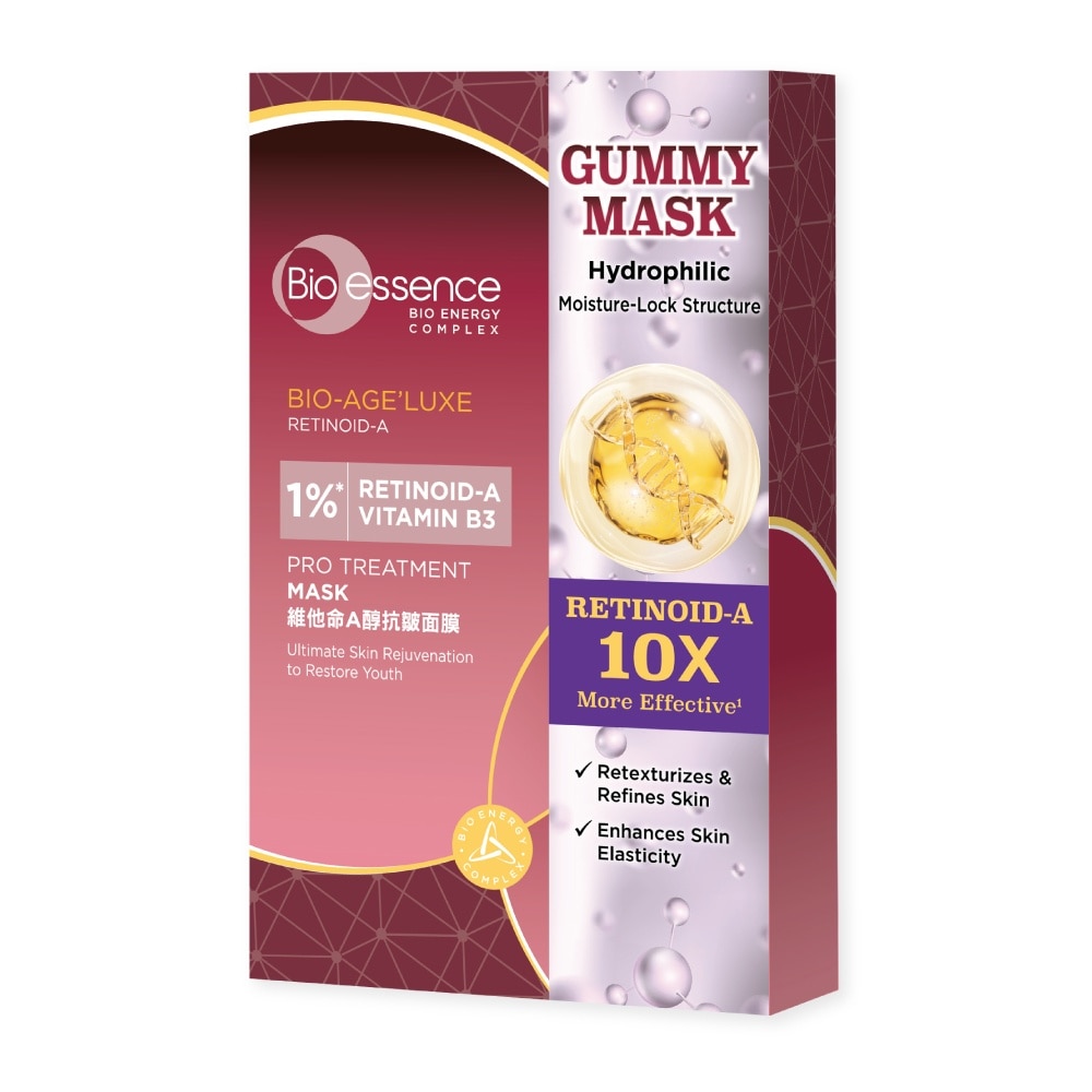 Bio-Age'Luxe 1% Retinoid-A Vitamin B3 Pro Treatment Mask 10s