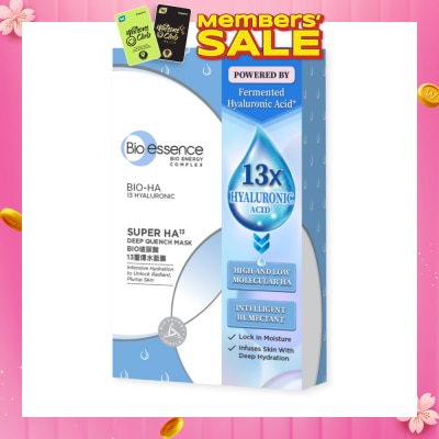 BIO ESSENCE Bio-Ha Super HA13 Deep Intense Mask 10s