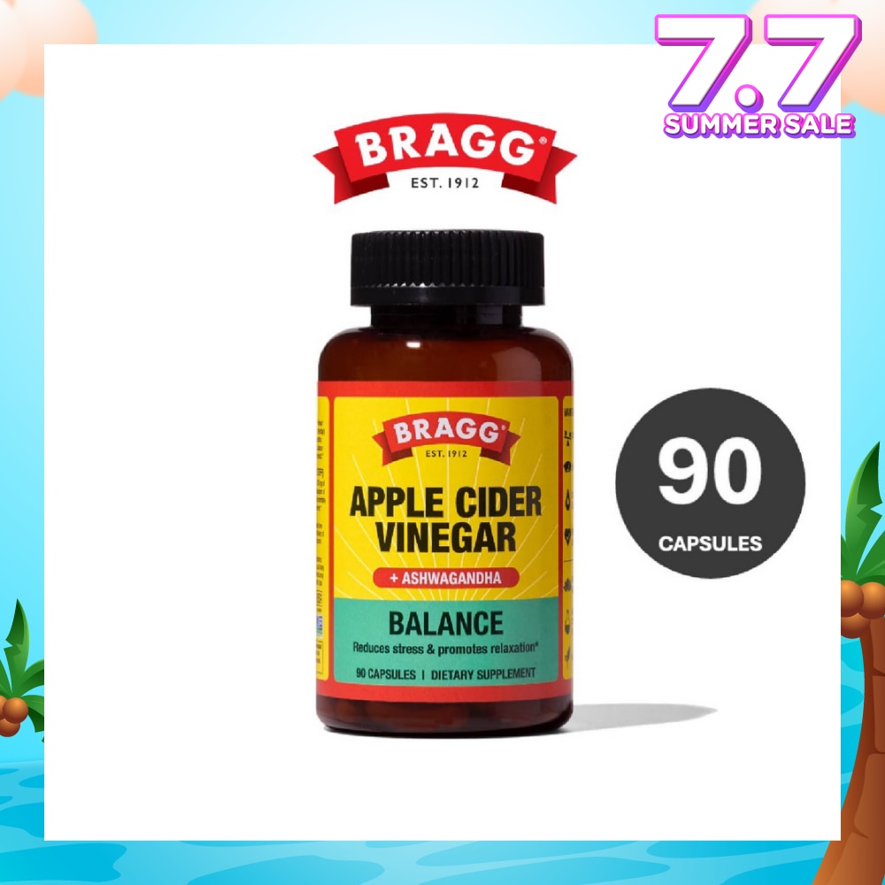 Balance Apple Cider Vinegar + Ashwagandha Dietary Supplement Capsule 90s