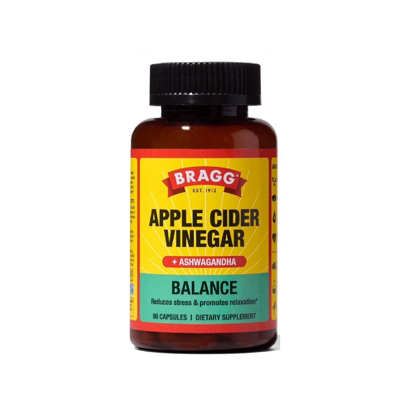 Balance Apple Cider Vinegar + Ashwagandha Dietary Supplement Capsule 90s