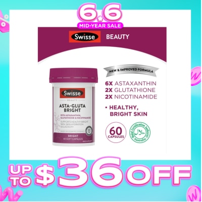 SWISSE Beauty Asta-Gluta Bright 60s | Vitamins & Supplements