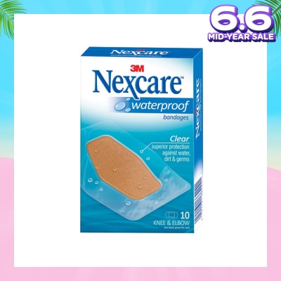3M NEXCARE Waterproof Bandage (For Knee & Elbow) 10s