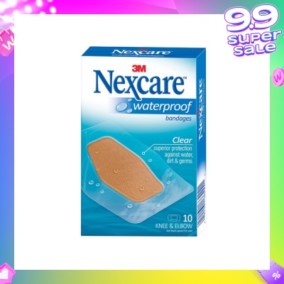 3M NEXCARE Waterproof Bandage (For Knee & Elbow) 10s