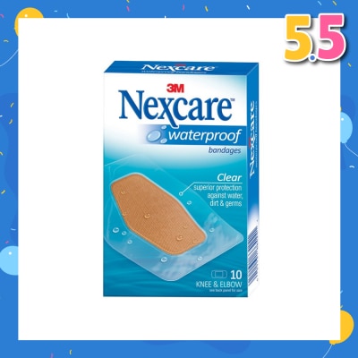 3M NEXCARE Waterproof Bandage (For Knee & Elbow) 10s