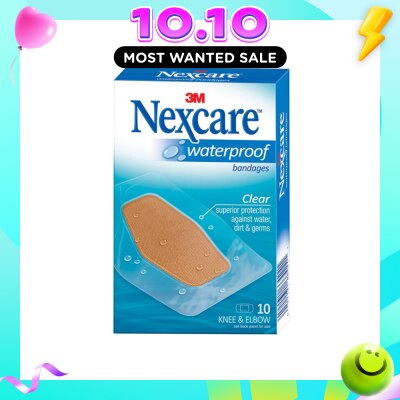 3M NEXCARE Waterproof Bandage (For Knee & Elbow) 10s image