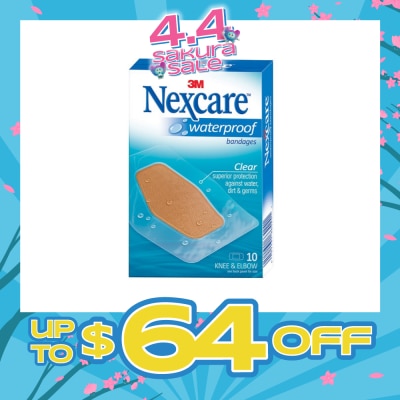 3M NEXCARE - Waterproof Bandage (For Knee & Elbow) 10s