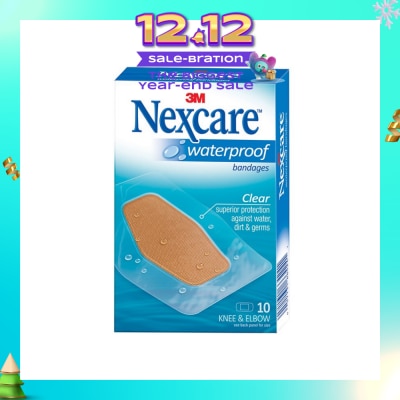 3M NEXCARE Waterproof Bandage (For Knee & Elbow) 10s