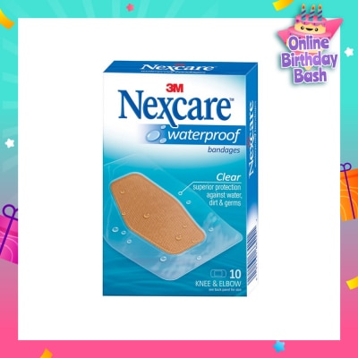 3M NEXCARE Waterproof Bandage (For Knee & Elbow) 10s