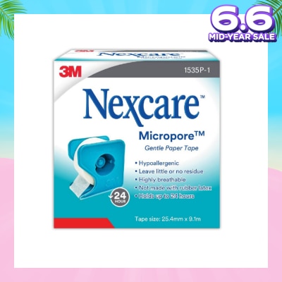 NEXCARE™ Micropore First Aid Tape Latex Free (25.4mm x 9.1m) 1s
