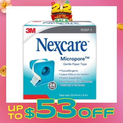 NEXCARE™ Micropore First Aid Tape Latex Free (25.4mm x 9.1m) 1s