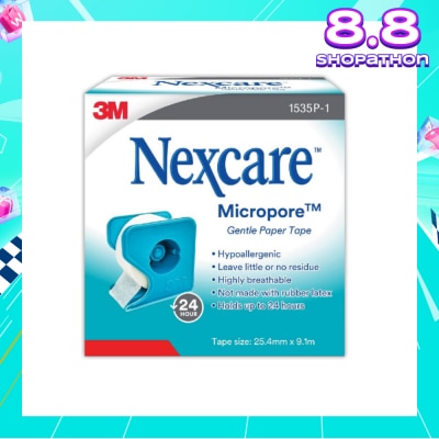 NEXCARE™ Micropore First Aid Tape Latex Free (25.4mm x 9.1m) 1s