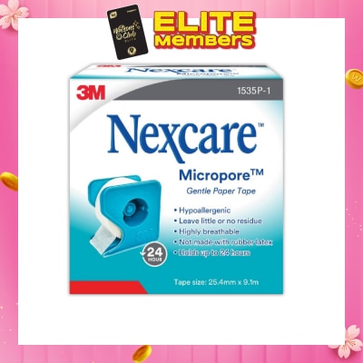 NEXCARE™ Micropore First Aid Tape Latex Free (25.4mm x 9.1m) 1s