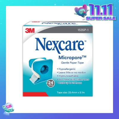 NEXCARE™ Micropore First Aid Tape Latex Free (25.4mm x 9.1m) 1s