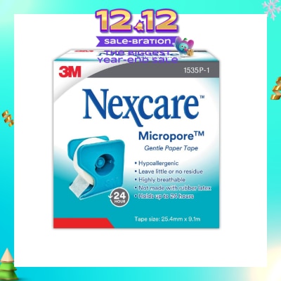 NEXCARE™ Micropore First Aid Tape Latex Free (25.4mm x 9.1m) 1s