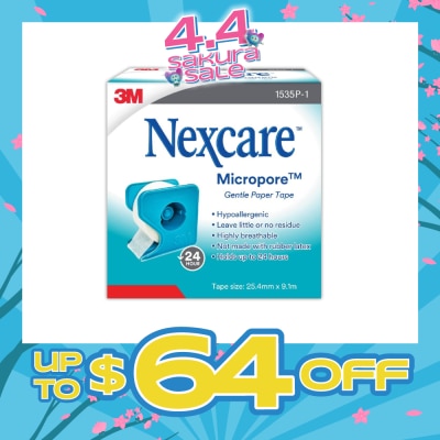 NEXCARE™ - Micropore First Aid Tape Latex Free (25.4mm x 9.1m) 1s