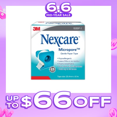 NEXCARE™ - Micropore First Aid Tape Latex Free (25.4mm x 9.1m) 1s
